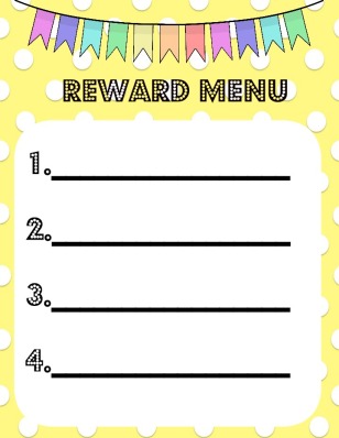 reward menu